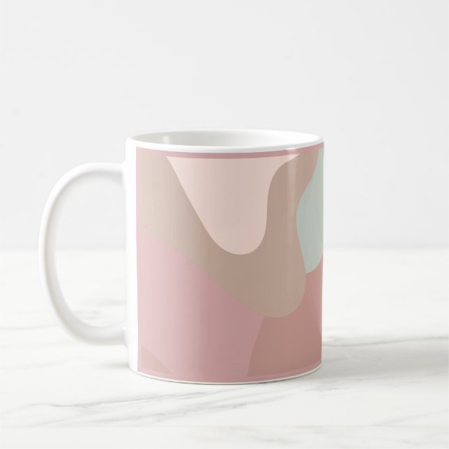 Earth Tone Shapes Kaffeetasse (Links)