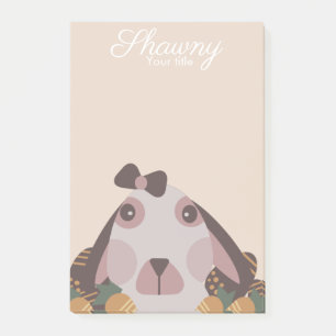Earth Tone Spring Bunny Ostereier Post-it Klebezettel