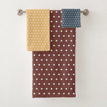 EARTH TONE TINY POLKA DOTS