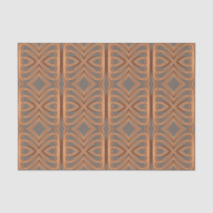 Earth Tone Tribal Ribbon Abstraktes Muster Art Seidenpapier