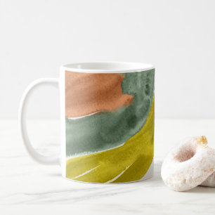 Earth Tone Watercolor Personalisiert Coffee Tasse