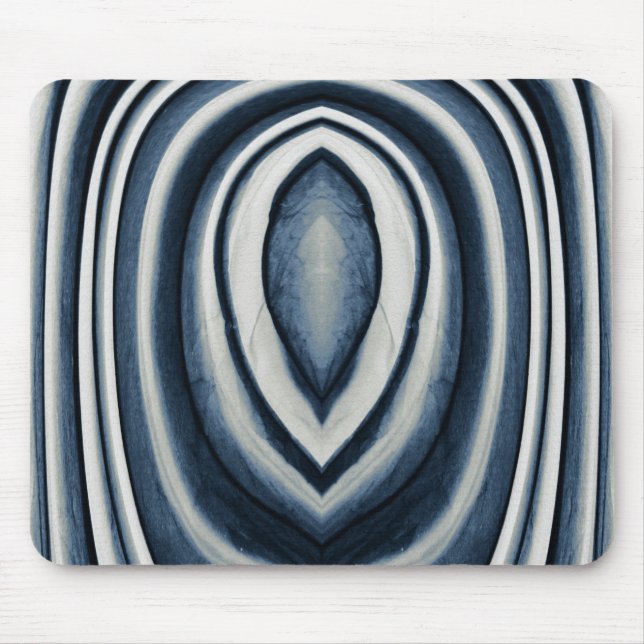 Earth Toned Blue Abstrakt Pattern Mousepad (Vorne)