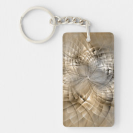 Earth Tones Abstract Modern Fractal Art Texture Schlüsselanhänger