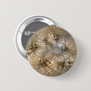 Earth Tones Abstrakt Moderne Fraktal Art Textur Button