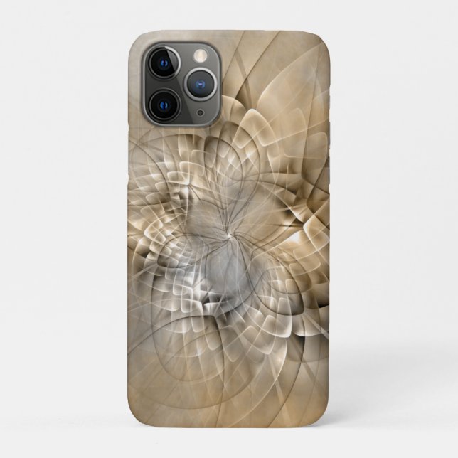 Earth Tones Abstrakt Moderne Fraktal Art Textur Case-Mate iPhone Hülle (Rückseite)
