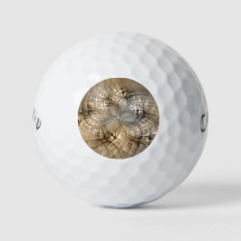 Earth Tones Abstrakt Moderne Fraktal Art Textur Golfball