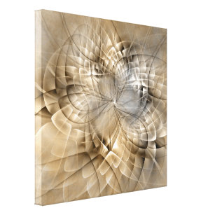 Earth Tones Abstrakt Moderne Fraktal Art Textur Leinwanddruck
