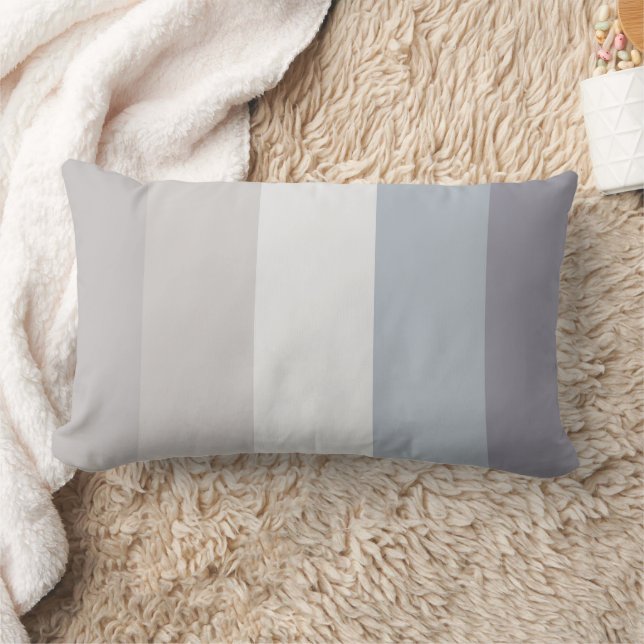 Earth Tones Blue Hues Striping Lumbar Throw Kissen (Decke)