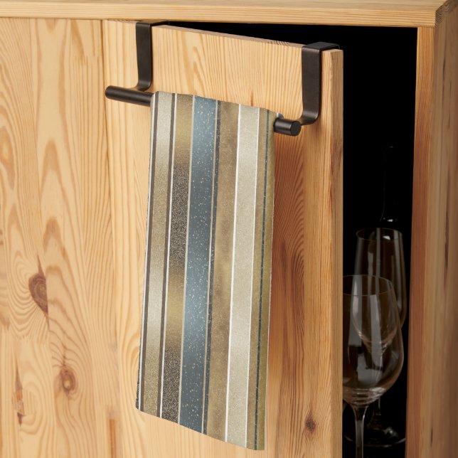 Earth Tones Christmas Fa La Pattern#27 ID1009 Geschirrtuch (Drittel gefaltet)