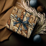 Earth Tones Christmas Merry Pattern#21 ID1009 Geschenkpapier<br><div class="desc">Wenn Sie sich fragen, welche Farbkombinationen Sie für Ihre Weihnachtsdekoration und Geschenkartikel in diesem Jahr auswählen sollten, habe ich Sammlungen von aufeinander abgestimmten Mustern erstellt, um das Leben ein wenig leichter zu machen. Dieses Verpackungspapier zeichnet sich durch eine Blattstruktur aus getrockneten Gräsern und Beeren in sanften Erdtönen aus. Eine Vorlage,...</div>