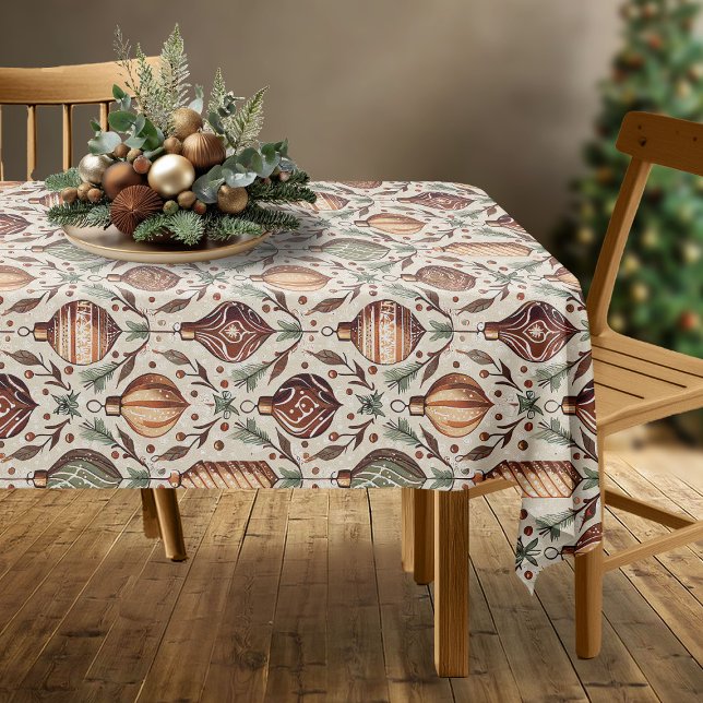 Earth Tones Christmas Pattern#12 ID1009 Tischdecke (Von Creator hochgeladen)