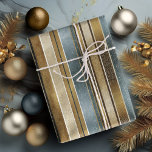 Earth Tones Christmas Pattern#27 ID1009 Geschenkpapier<br><div class="desc">Wenn Sie sich fragen, welche Farbkombinationen Sie für Ihre Weihnachtsdekoration und Geschenkartikel in diesem Jahr auswählen sollten, habe ich Sammlungen von aufeinander abgestimmten Mustern erstellt, um das Leben ein wenig leichter zu machen. Dieses Verpackungspapier zeichnet sich durch ein verziertes, vertikales Streifendesign mit einem Glitzer- und Grundeffekt aus, das hier in...</div>