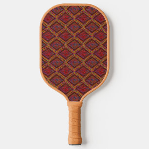 Earth Tones Mud Tuch Inspiriertes Muster Pickleball Schläger