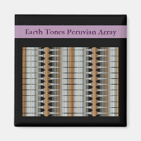 Earth Tones Peruvian Array Magnet 2x2 Quadratmeter