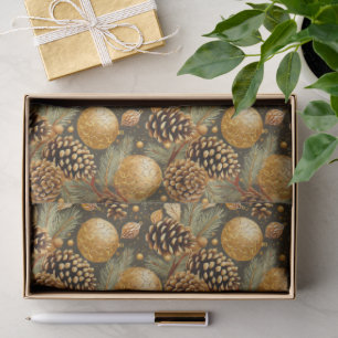 Earth Tones Weihnachtsmuster#29 ID1009 Seidenpapier
