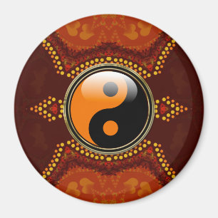 Earth Tribal New Age Yin Yang Magnet