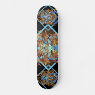 Earth und Sky Mandala Skateboard