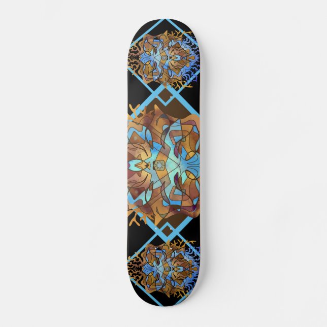 Earth und Sky Mandala Skateboard (Vorderseite)