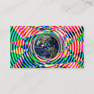 Earth Vibes Rainbow von Kenneth Yoncich Visitenkarte