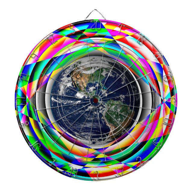Earth Vibes von Kenneth Yoncich Dartscheibe (vorne)