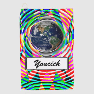 Earth Vibes von Kenneth Yoncich Golfhandtuch