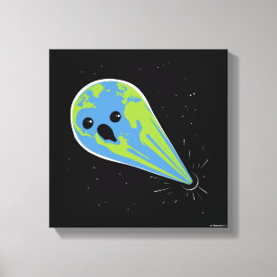 Earth Vs. Black Hole Leinwanddruck