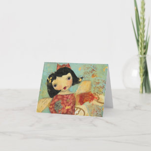 Eartha und Angel, leere Note Card Karte