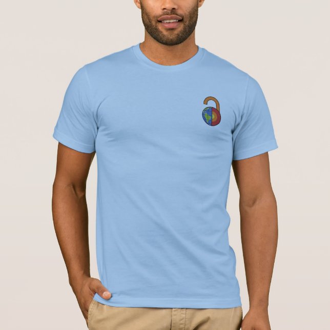 EarthArXiv hellblau T T-Shirt (Vorderseite)