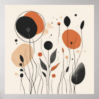 Earthbound Botanicals — Geometrischer Rhythmus Poster