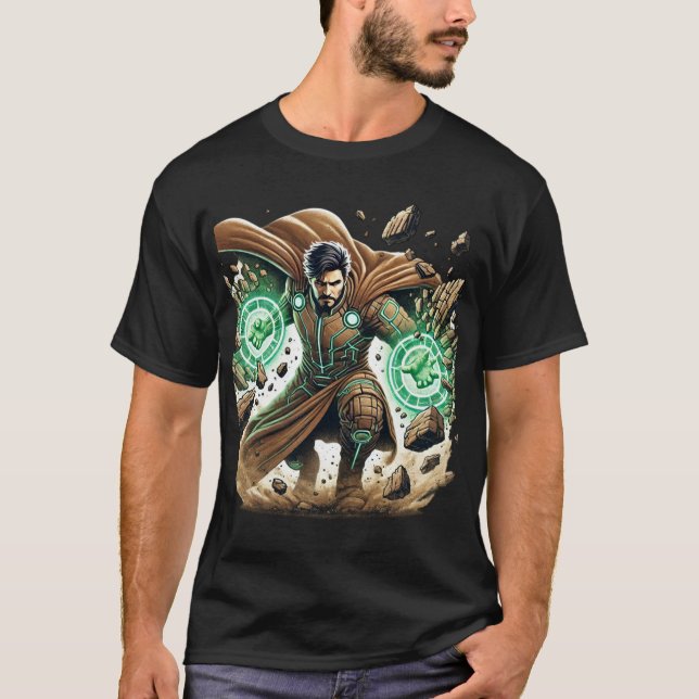 Earthbound Guardian - Superhero T - Shirt (Vorderseite)