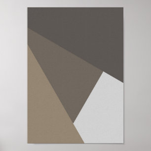 Earthbound – Minimalistischer geometrischer Kunstd Poster