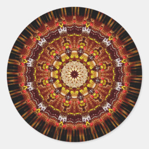 EarthBurst-Aufkleber Runder Aufkleber