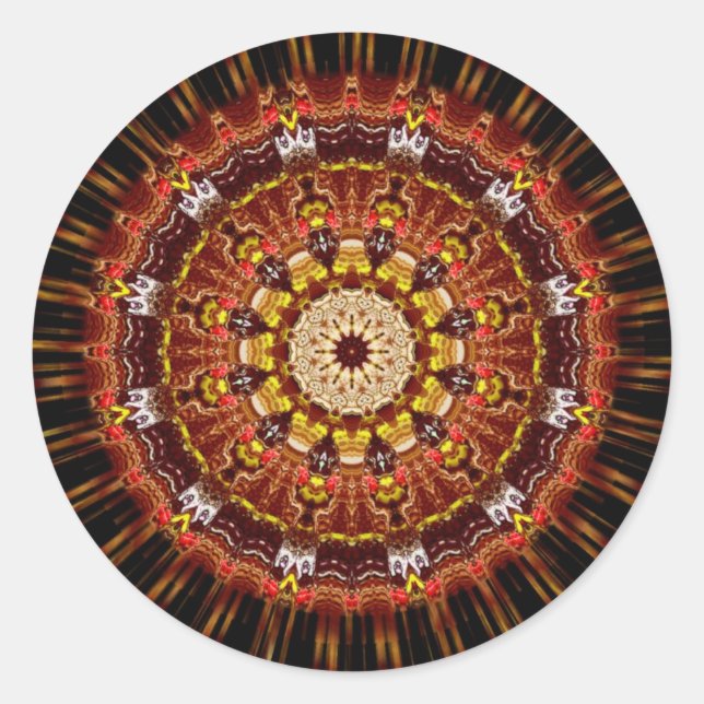 EarthBurst-Aufkleber Runder Aufkleber (Vorderseite)