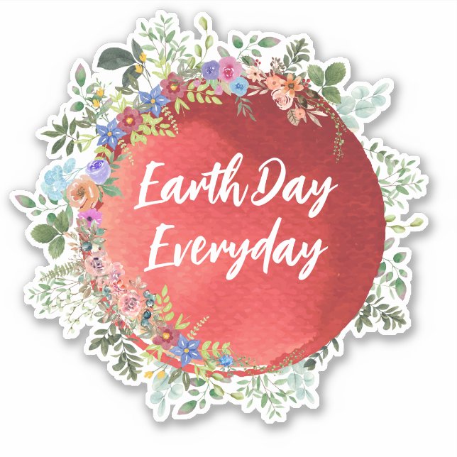 EarthDay Daiday Sticker (Vorderseite)