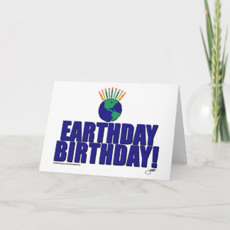 Earthday Geburtstag Karte