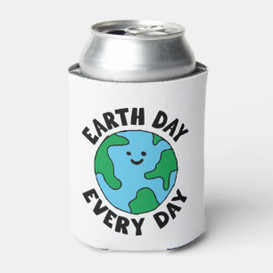EarthDay Jeden Tag umweltfreundliches Icon Happy E Dosenkühler