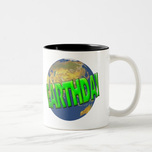 Earthday T-Shirts und Geschenke Zweifarbige Tasse (Rechts)