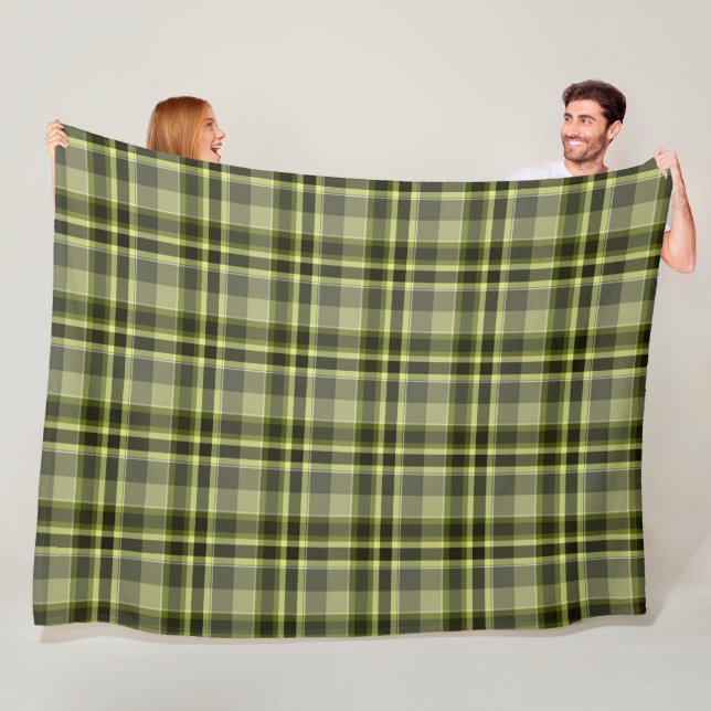 Earthen Green Kariert Fleece Blanket, 30"x40" (Beispiel)