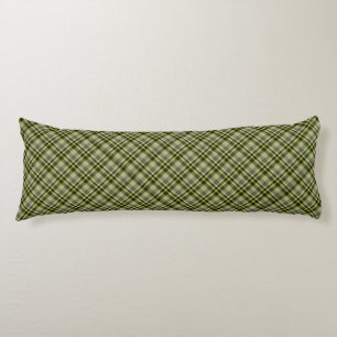 Earthen Green Kariert Polyester Body Pillow 20 x 5 Seitenschläferkissen