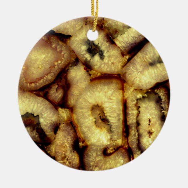 Earthen Green Quarz Agates Keramik Ornament (Vorne)