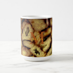 Earthen Green Quarz Agates Monogramm Verwandlungstasse