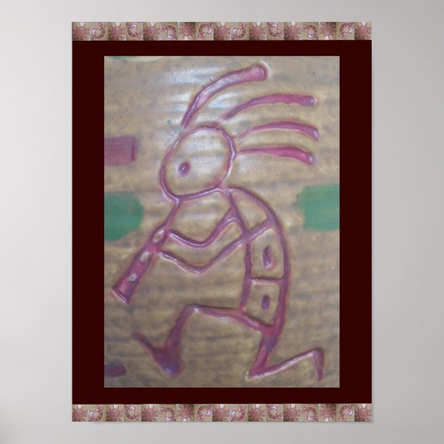 Earthenware Kokopelli Poster (Vorne)