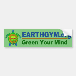 EarthGym.org-Autoaufkleber--Grün Autoaufkleber