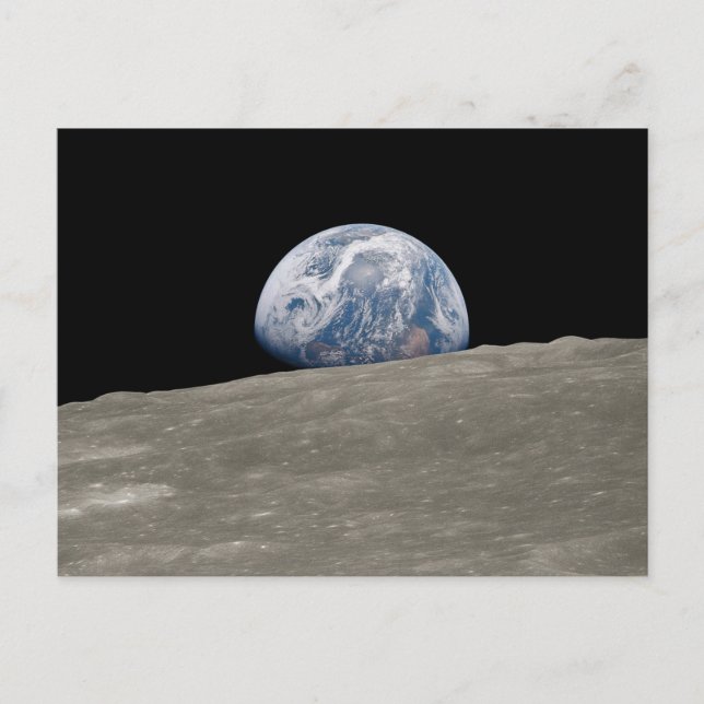 Earthrise Apollo 8 Postkarte (Vorderseite)