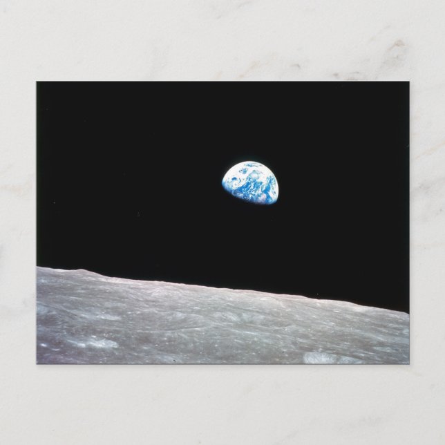 Earthrise Feiertagspostkarte (Vorderseite)