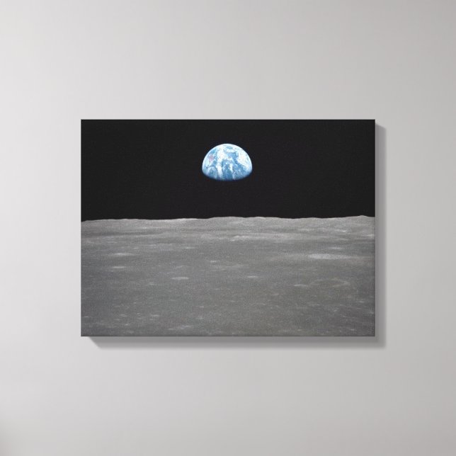 Earthrise-Foto Leinwanddruck (Vorderseite)