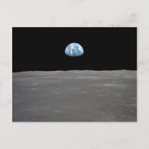 Earthrise-Foto Postkarte