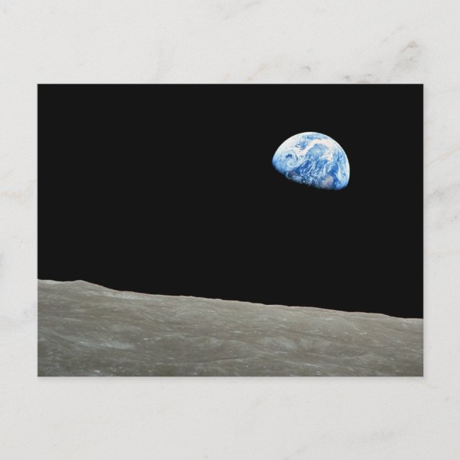 Earthrise Postkarte (Vorderseite)