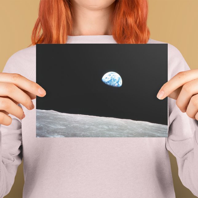 Earthrise Postkarte (Earthrise Space Photo Postcard)