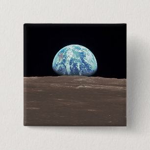 Earthrise vom Mond Button